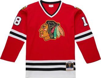 Mitchell & Ness T-shirt Blackhawks 1980 Denis Savard - Rosso