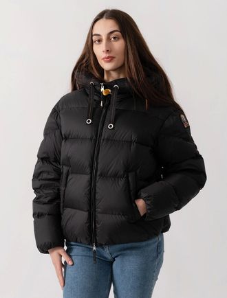 Parajumpers Womens Parajumpers Tilly Womens Hooded Down Jacket - Black 541 - Size: 10/8