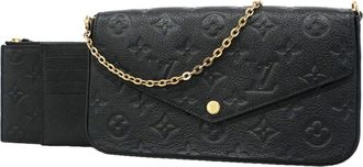 Louis Vuitton Noir Chain/Shoulder Wallet (Pre-Owned)