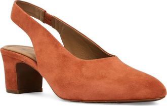 Aquatalia Trevi Slingback Pump in Terracotta Suede at Nordstrom, Size 10.5