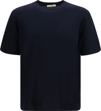 PIACENZA 1733 Piacenza 1733 - Trui met ronde hals en korte mouwen - Heren - Truien - Blauw - Maat: 2XL Kasjmier