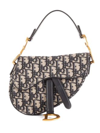 Dior monogram Saddle shoulder bag - Blue
