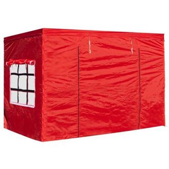 Regalos Miguel Regalos Miguel - Packs Laterales Carpas Plegables - Pack 4 Laterales Para Carpas 3x3 Eco 2l1v1p - Rojo