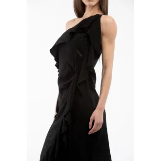 Moschino Womens Black Viscose Cocktail Dress