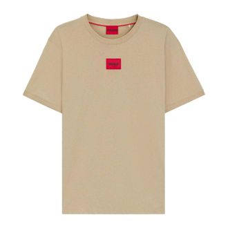 HUGO BOSS Hugo Heren Diragolino212 Logo T-Shirt (Beige)