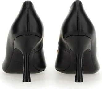 Balenciaga D&eacute;collet&eacute; Flex BB Pumps - Black