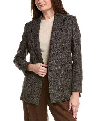Brunello Cucinelli Wool & Linen-Blend Blazer