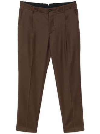 Manuel Ritz pleated trousers - Brown