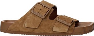 Balenciaga Sunday Sandalias Y Zuecos Mujers Ante Marr&oacute;n