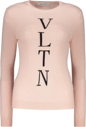Valentino WomenS Pink Wool Blend Sweater, Size 42