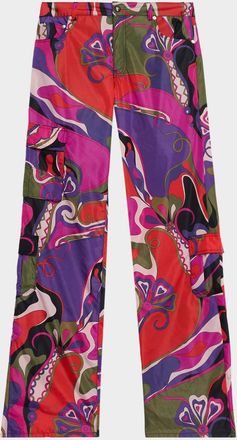 Pucci Orchidee Print Cargo Pants
