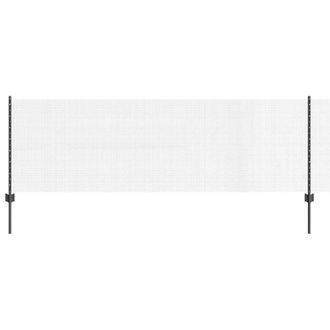 Berkfield Home Welded Wire Fence with 5 U Posts Grey 0.8x10 m Steel