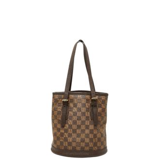 Louis Vuitton Brown Pvc Leather Shoulder Bag Tote Bag (Pre-Owned)