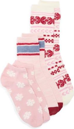 Nordstrom Rack Holiday Cheer 3-Pack Socks in Snowflake Pack at Nordstrom Rack