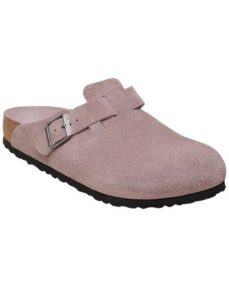 Birkenstock Boston Narrow Soft Footbed Suede Sandal