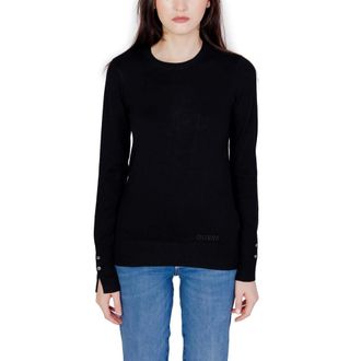 Guess Elinor Sweater - Dames - Ronde hals truien - Zwart - S - Katoen - Truien & Vesten