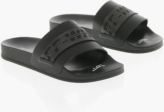 Off-white Solid-Color Slides with Branded Technical Webbing Strap size 41