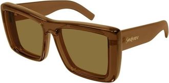 Saint Laurent SL 900 Howl 007 - Dames - Zonnebrillen - Bruin - 61 MM - Nylon - Accessoires