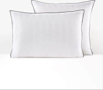 La Redoute Interieurs Kussensloop in gewassen satijnkatoen, Victor, gestreept