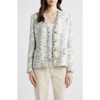 Kobi Halperin Sapphire Tweed Jacket in Blue Multi at Nordstrom, Size X-Small