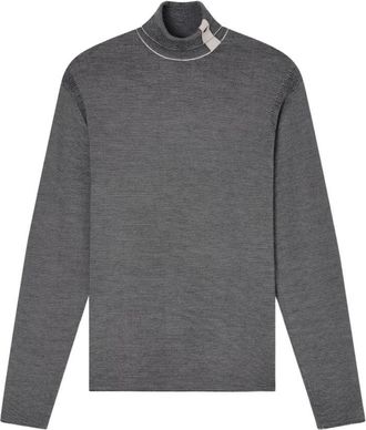 Emporio Armani Roll Neck Pullover - Heren - Coltruien - Grijs - M - Wol - Truien & Vesten
