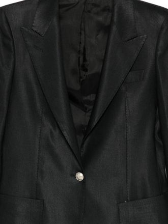 Tagliatore Wool Single-Breasted Blazer - Black