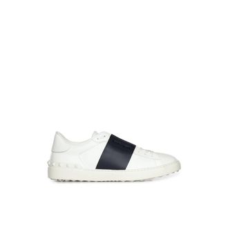 Valentino Garavani Schoenen, Heren, Wit, 45 EU, Leer, Calfskin Open Sneaker