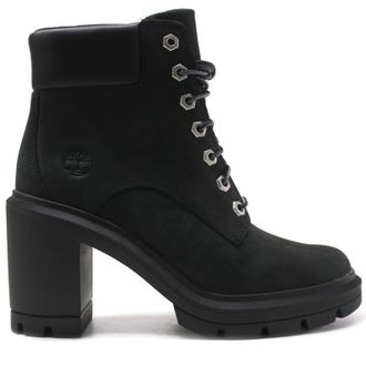 Timberland Allington Heights 6 Inch Nubuck Womens Lace Up Boots - Black - Size:UK 7.5