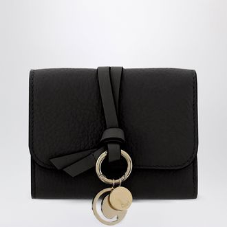 Chlo&eacute; Mini Alphabet trifold wallet black