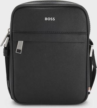 HUGO BOSS Mens BOSS Orange Mens Zair_NS zip Mens Bag 50483566 - Black 001 - Size: ONE size