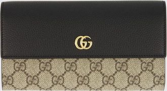 Gucci Portafoglio GG Marmont Gucci in pelle e tessuto GG Supreme