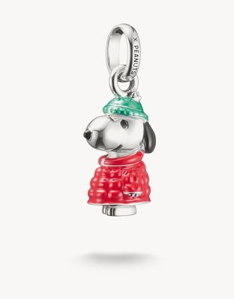 Thomas Sabo Charm pendente tonalit&agrave; argento, nero, rosso e verde
