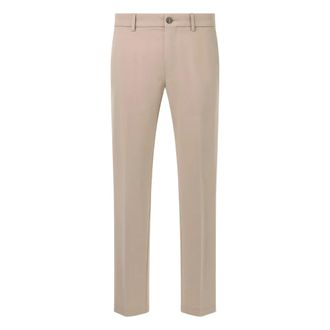 Boggi Milano Broeken, Heren, Beige, W40, Katoen, Stretch katoenen broek