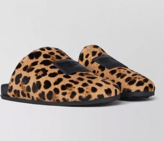 Givenchy leopard-print calf leather flat mules