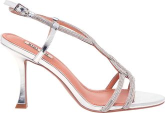 Bibi Lou Schoenen, Dames, Grijs, 39 EU, Leer, Wanda Sandaal