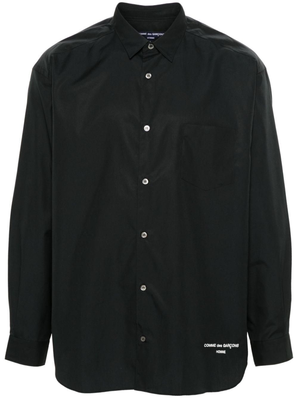 Chemise Homme Comme Des Garçons Noir - Taille XL, Unie, Neuve Avec étiquettes