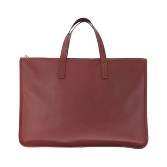 Loewe Pre-owned Handbags, female, Red, Size: ONE SIZE Pre-owned New Trode Leather Business Handbag
