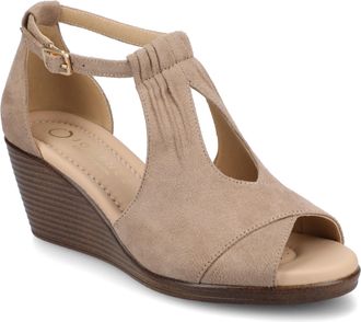 Journee Collection Women & apos;s Kedzie Medium and Wide Width Wedge Sandals