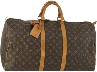 Louis Vuitton Pre-owned Weekend Bags, female, Brown, Size: ONE SIZE Pre-owned Canvas Weekend Bag