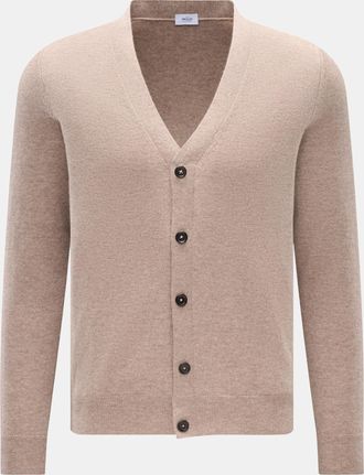 Braun Hamburg Men - Cashmere cardigan beige