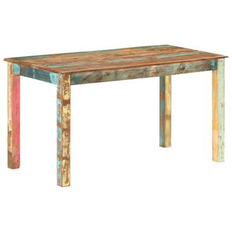 vidaXL Tavolo Da Pranzo In Legno Massello Di Recupero 140x70x76 Cm Vidaxl
