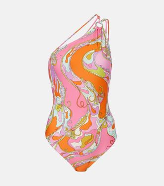 Pucci Costume intero Orchidee monospalla