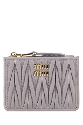 Miu Miu Lilac Nappa Leather Card Holder