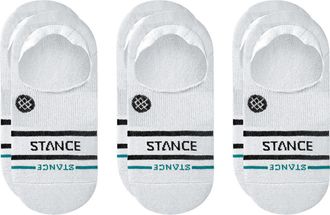 Stance 3-Pack Core No Show Socks in White at Nordstrom Rack, Size Small