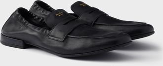 Prada Shuffle antiqued leather loafers