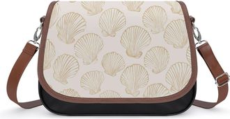 Generic Seashell Pattern Fashion Womens Crossbody Bags Novelty Handbag Shoulder Bag Purse