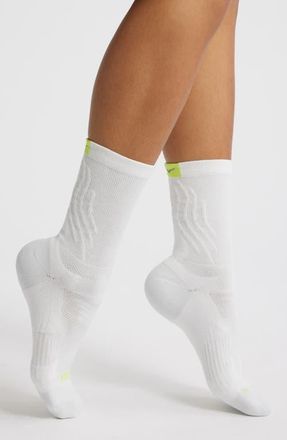 Hoka One One Bondi Run Crew Socks in White at Nordstrom, Size Medium