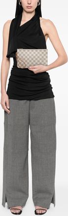 Louis Vuitton Pre-owned Womens Damier Azur Neverfull Mm Pouch - Ivory Textile - One Size