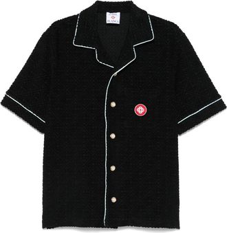 Casablanca Towelling Monogram Shirt - Mens - Cotton/Polyamide/Elastane/Polyester