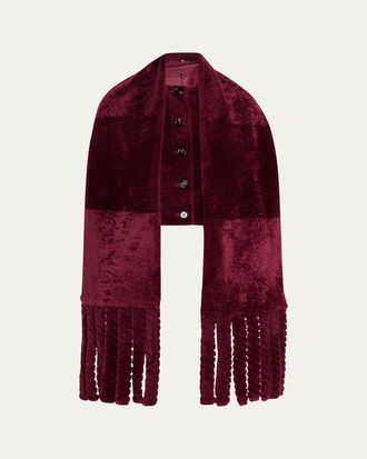 Burberry Lamb Shearling Single-Breasted Jacket